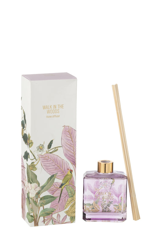 J-Line geurstokjes Walk in the Woods - Mimosa & Rose - 180ml