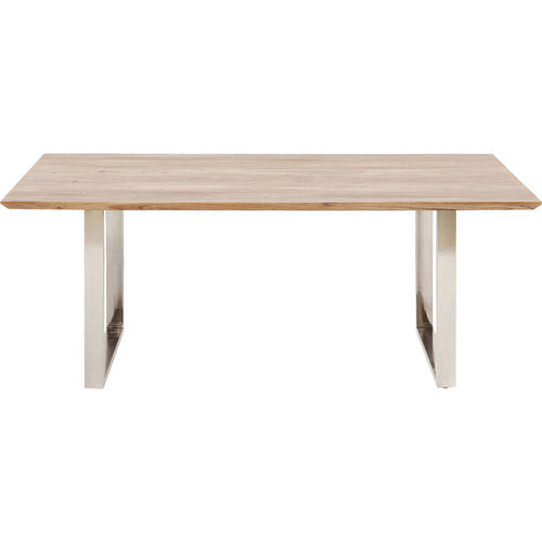 Kare Design Eettafel Symphony 160x80cm acacia chroom