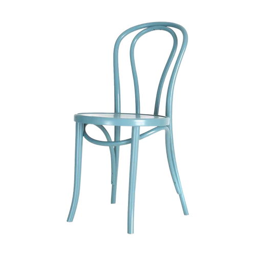 Fameg Vienna Thonet No.14 Houten Bistrostoel Blauw - vtwonen shop