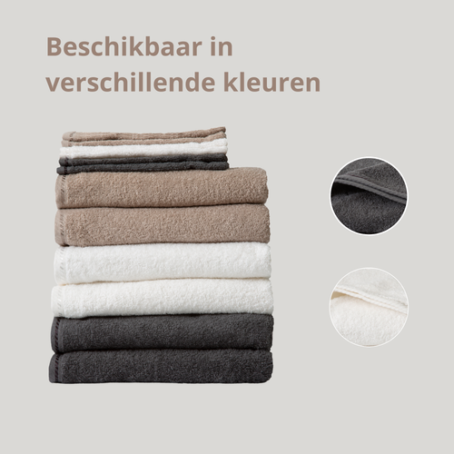 Ten Cate handdoeken 6 stuks - 50x100 cm - washandjes 6 stuks - taupe - vtwonen shop