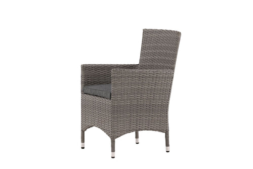 Rebellenclub Tuinstoel Malta - Set van 2 - Grijs