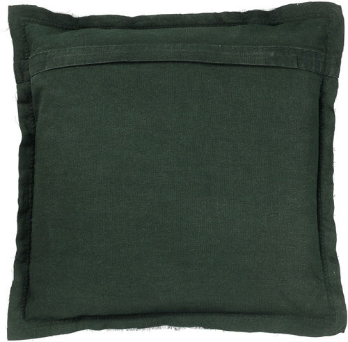 BURTO - kussenhoes 45x45 cm - gewassen katoen - Mountain View - groen