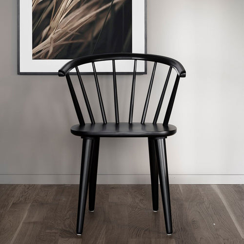 Rowico Home Carmen Houten Spijlenstoel Zwart - Set Van 2