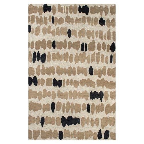 Lola&Moi vloerkleed Men In Black - zwart - 240x340cm