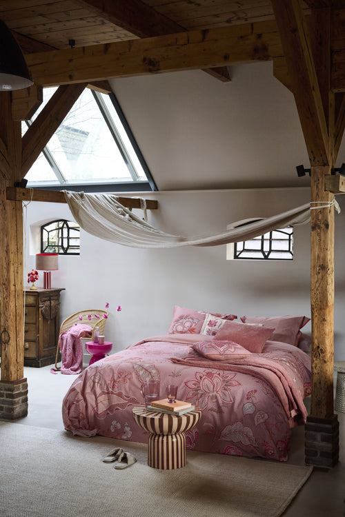 Pip Studio Dekbedovertrek Mumbai Night - 240 x 200/220 cm - Roze