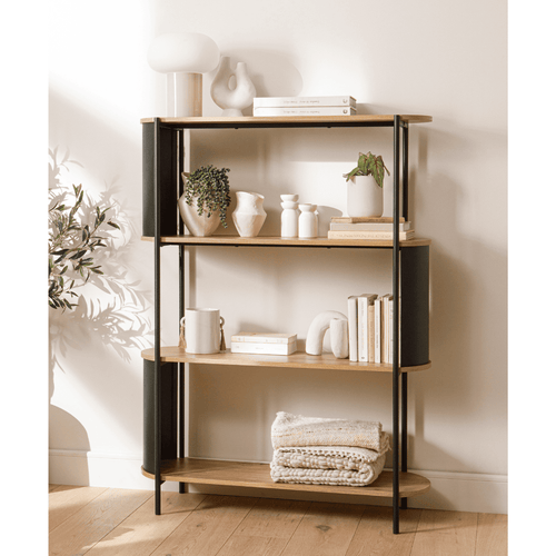 Calicosy - EKLO Rechte boekenkast - Licht hout - 34x100x133,5 cm