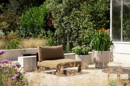 elho amber grail 47 balanced beige | Bloempot |Premium statementdesign