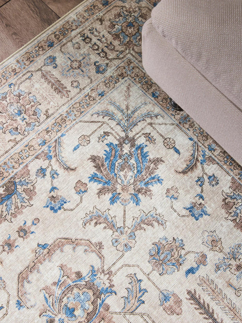 benuta wasbaar vloerkleed Laury - beige - 120x170 cm