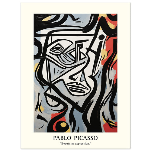 Artfulprints  Pablo Picasso - Beauty as expression   poster 30x40 cm - vtwonen shop