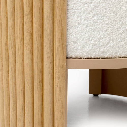 Kare Design Kruk Samu Ø43cm natuur
