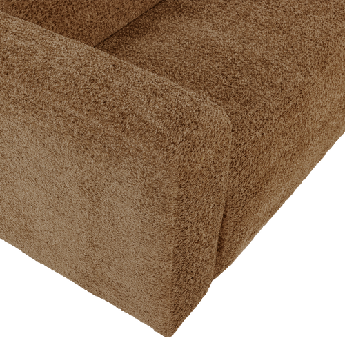 WOOOD 1,5-zits bank arm links Mojo Base - Wollig - Honinggeel - 74x145x97