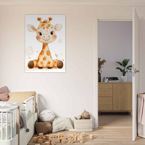 Artfulprints  Schattige baby giraffe   poster 30x40 cm - vtwonen shop