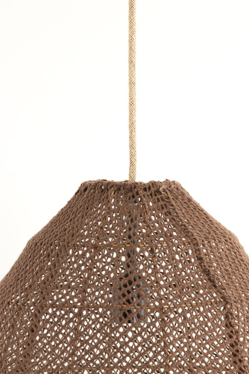 Light & Living hanglamp MAKASSAR - bruin - Ø42x42cm