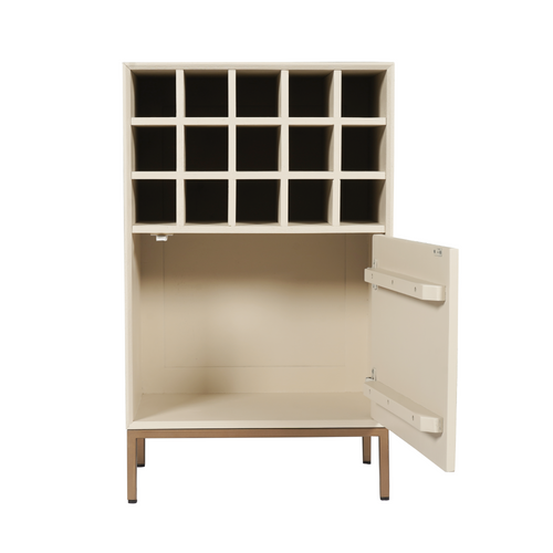 Starfurn  wijnkast Madison - beige - 35x55x90cm