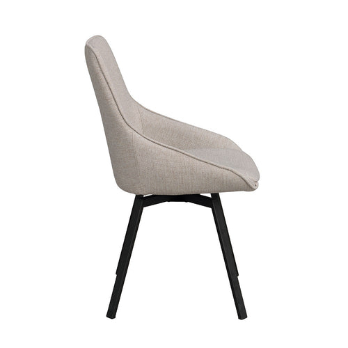 Rowico Home Alison Draaibare Eetkamerstoel Beige - Set Van 2