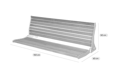 MaximaVida opklapbare gevelbank Jordaan met rugleuning 150 cm - vtwonen shop