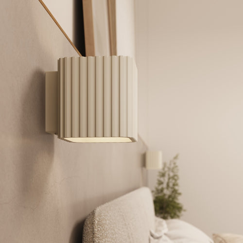 Sollux Lighting Wandlamp RIFF beige G9 - 10x12x10cm