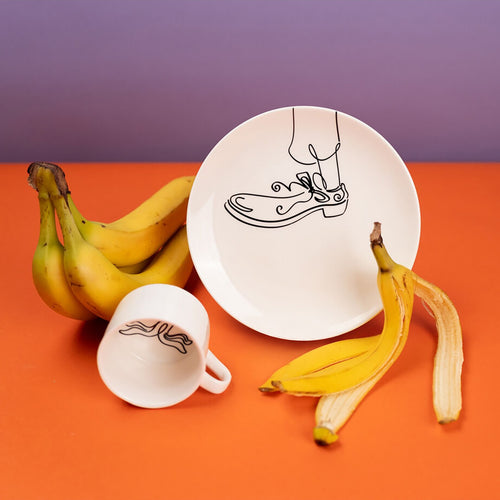 Kare Design Koffiekoppen Favola banaan (4/set)