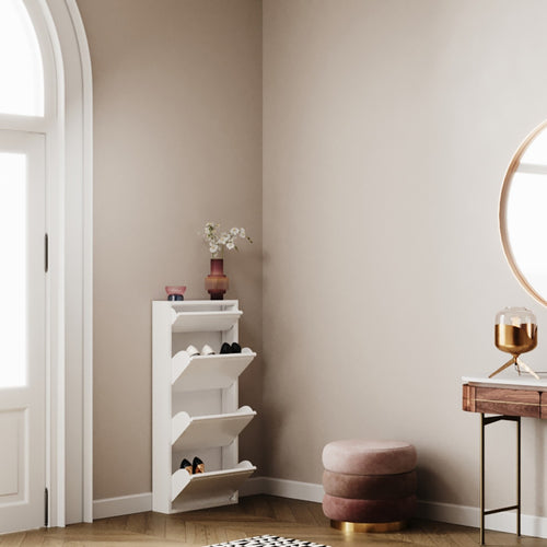 Kare Design Schoenenkast Caruso - wit - 3+1 laden - vtwonen shop