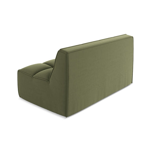 LaMiaSofa Tweezits modulaire bank Belluno - velours - olijf - 160x93x75