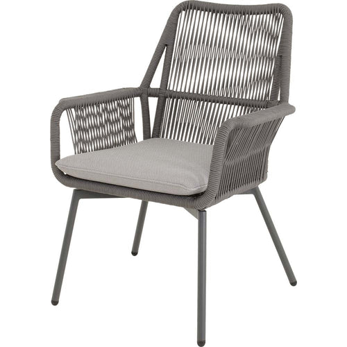 Lesli Living bistrostoel Silas - grijs - 64x69x92cm - set van 4