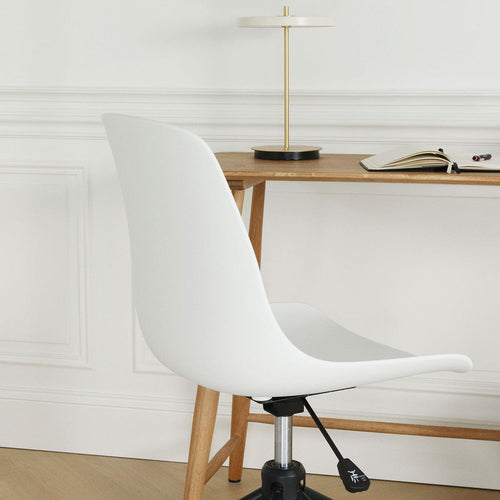 Nolon Nout-Pip Bureaustoel Wit - Kunststof - Zwart Onderstel - vtwonen shop