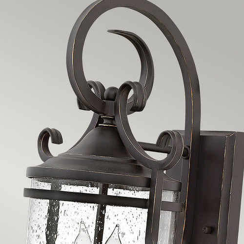 Casa Hinkley Outdoor 2-lichts Wandlantaarn Olde Zwart IP44