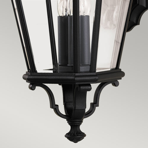 Elstead Cotswold Lane - 3-lichts grote wandlantaarn voor buiten zwart IP44, E14
