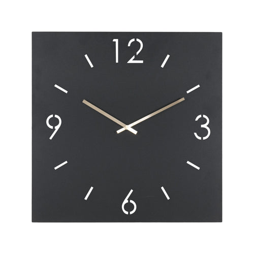 Spinder Design klok Time 80 X 80 - Zwart - vtwonen shop