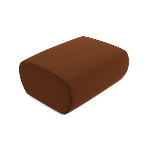 LaMiaSofa Poef Palermo - velours - terracotta - 100x70x39