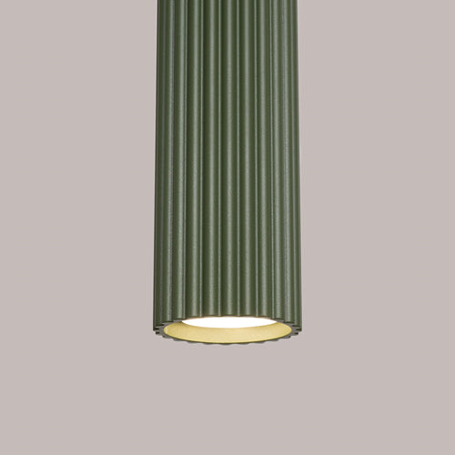 Sollux Lighting Hanglamp KARBON 1 olijfgroen - 8x8x118cm