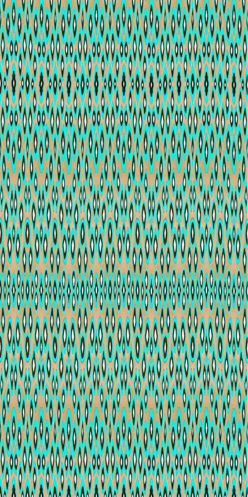 Origin Wallcoverings fotobehang coco ikat turquoise - 150 x 279 cm - 356902 - vtwonen shop
