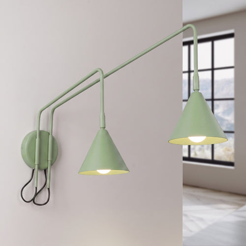 Sollux Lighting Wandlamp NOX 2 salie met schakelaar - 150x80x30cm
