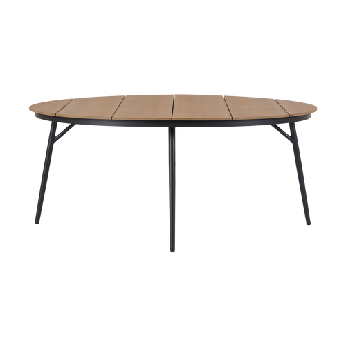 Lisomme Soy Ronde Tuintafel Polywood Zwart- Ø 178 cm - vtwonen shop