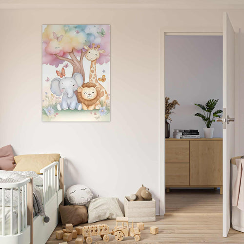 Artfulprints  Vrolijke safari familie   poster A4 21x29.7 cm - vtwonen shop