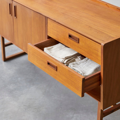 Tikamoon Teakhouten buffet 160 cm - Naturel