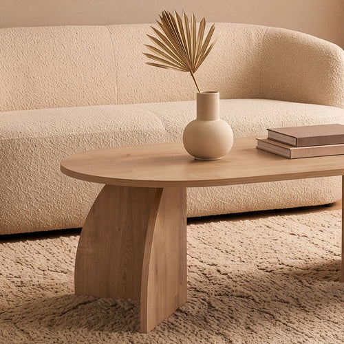 Calicosy - SELENE Salontafel - Licht hout - 120x60x40 cm