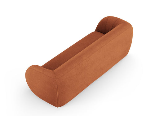 Cosmopolitan Design Bank Essen 3-zits, boucle, bruin - 95x230x86cm