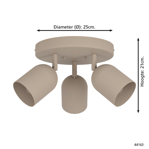 EGLO spot Tilston - Ø 25 cm - zandkleur