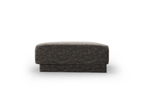 Micadoni Poef Miley chenille, grijs - 79x88x40cm