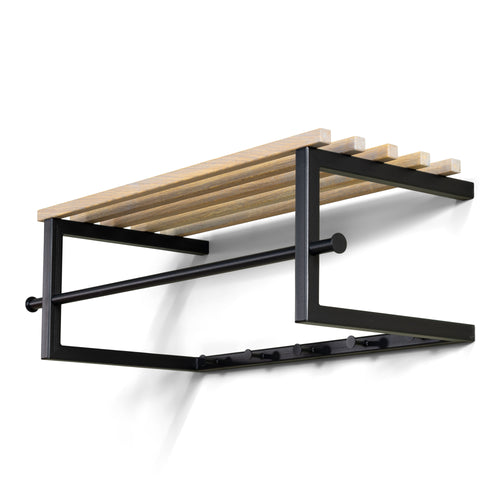 Spinder Design kapstok Marco - Zwart / Eiken - 5 haken - vtwonen shop