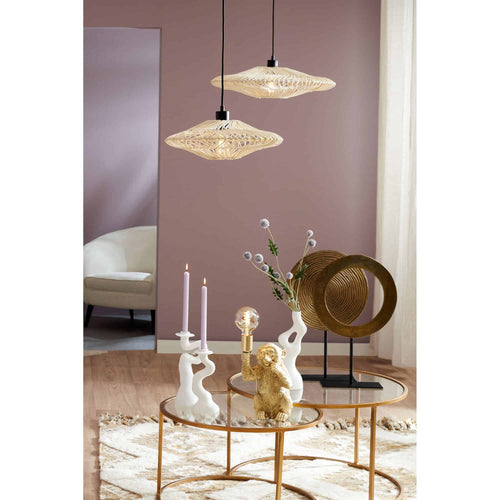 GOOD&MOJO hanglamp Zanzibar - wit - Ø40cm - vtwonen shop