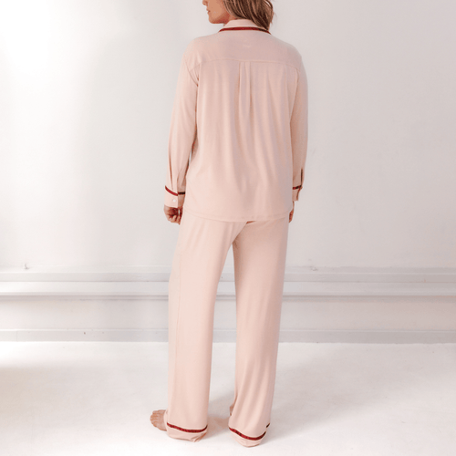 Coco & Cici - Tencel Pyjama Shirt - Dames - Powder Peach - Maat XL