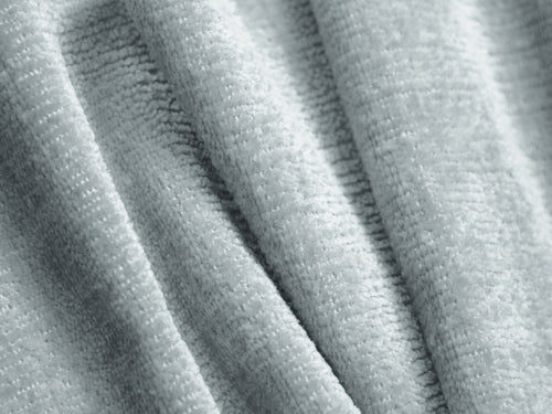 Micadoni - Linker hoekbank "Jenny" 5 zitplaatsen, chenille lichtblauw - 145x200x73cm