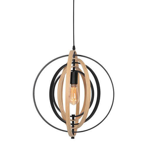 Anne Light & home hanglamp Muoversi - 1 lichts - 45x 190 cm - beige zwart - vtwonen shop