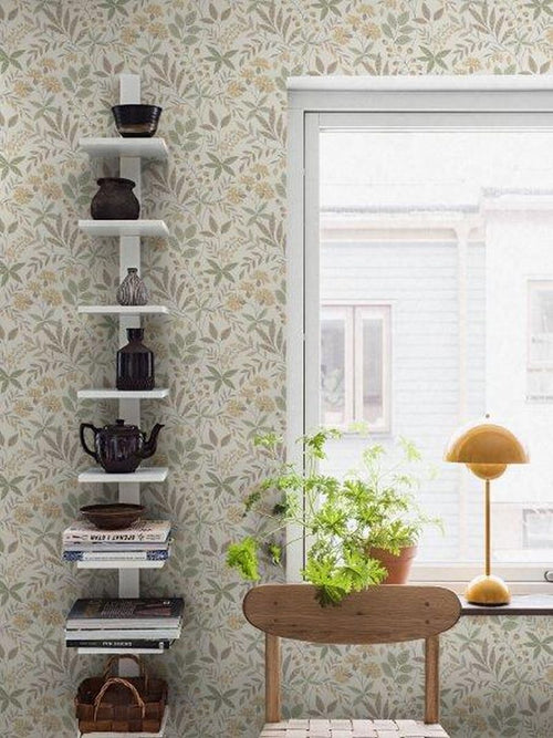 Borastapeter behang bloemen beige - 53 cm x 11.2 m - 660146 - vtwonen shop