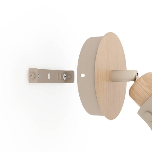 EGLO spot Arrecife - e27 - 23,5 cm - bruin/beige - staal - vtwonen shop