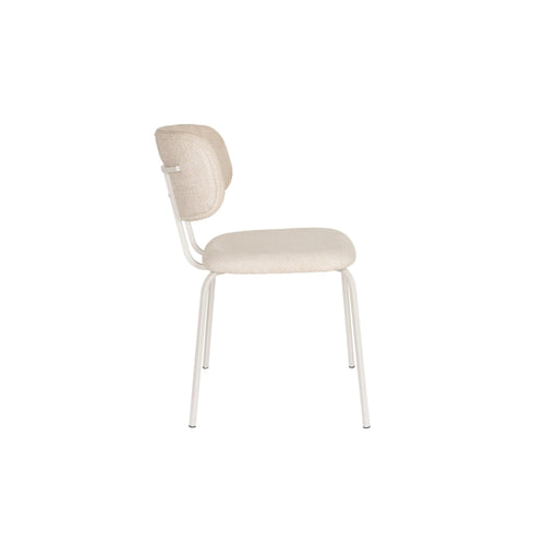 Housecraft Living Jaze Eetkamerstoelen Off-White/ Gebroken wit - Set van 2
