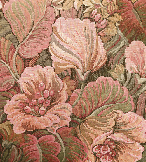 ESTAhome fotobehang geborduurd bloemmotief roze en groen - 250 x 279 cm - 159467 - vtwonen shop