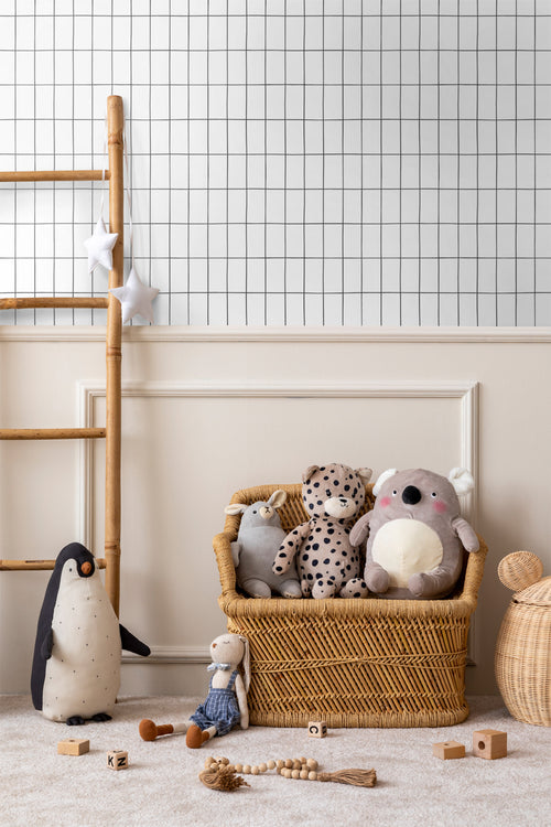 Walls4You behang ruiten zwart wit - 53 cm x 10.05 m - 935312 - vtwonen shop